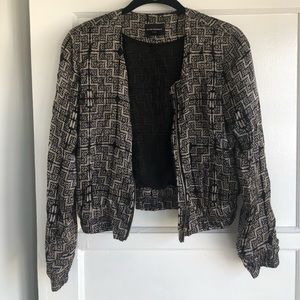 Printed Silk Bomber jacket